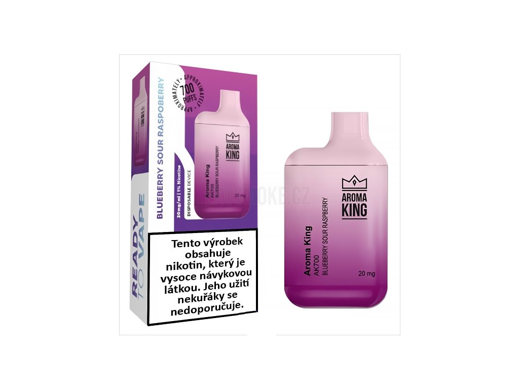 Aroma King AK 700 Mini - 20mg - Blueberry Sour Raspberry, produktový obrázek.