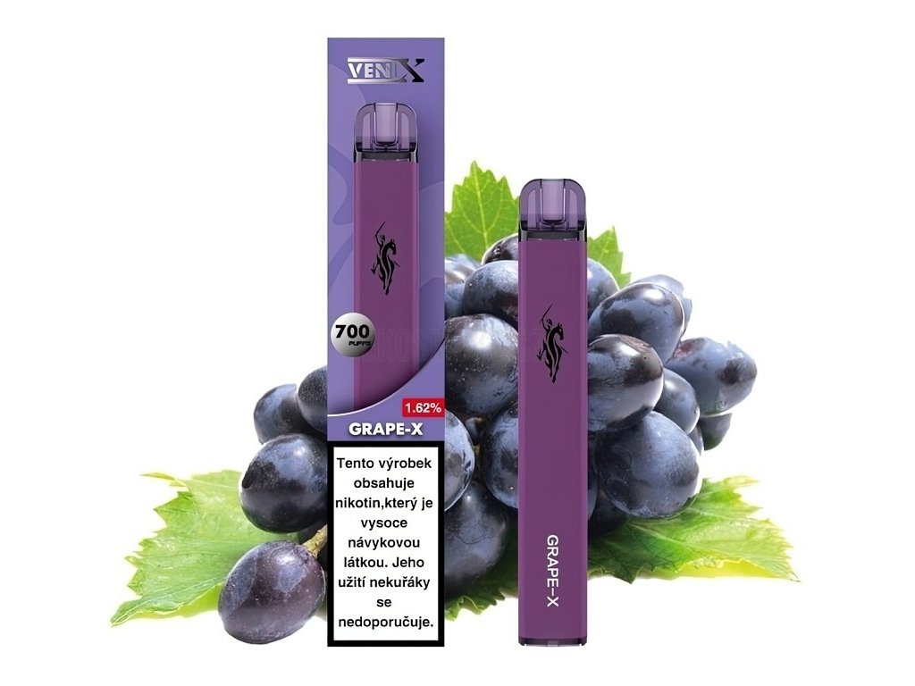 VENIX - Grape X - 18mg, produktový obrázek.