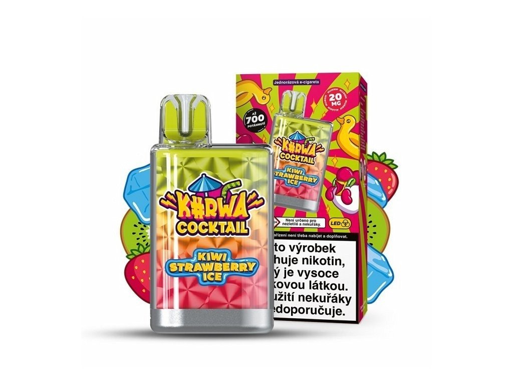 Kurwa Cocktail - 20mg - Kiwi Strawberry ICE, produktový obrázek.