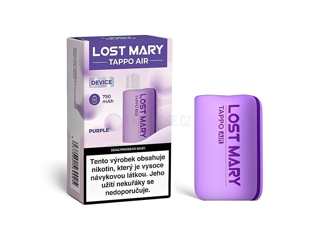 Lost Mary Tappo Air - Baterie - 750mAh - Purple, produktový obrázek.