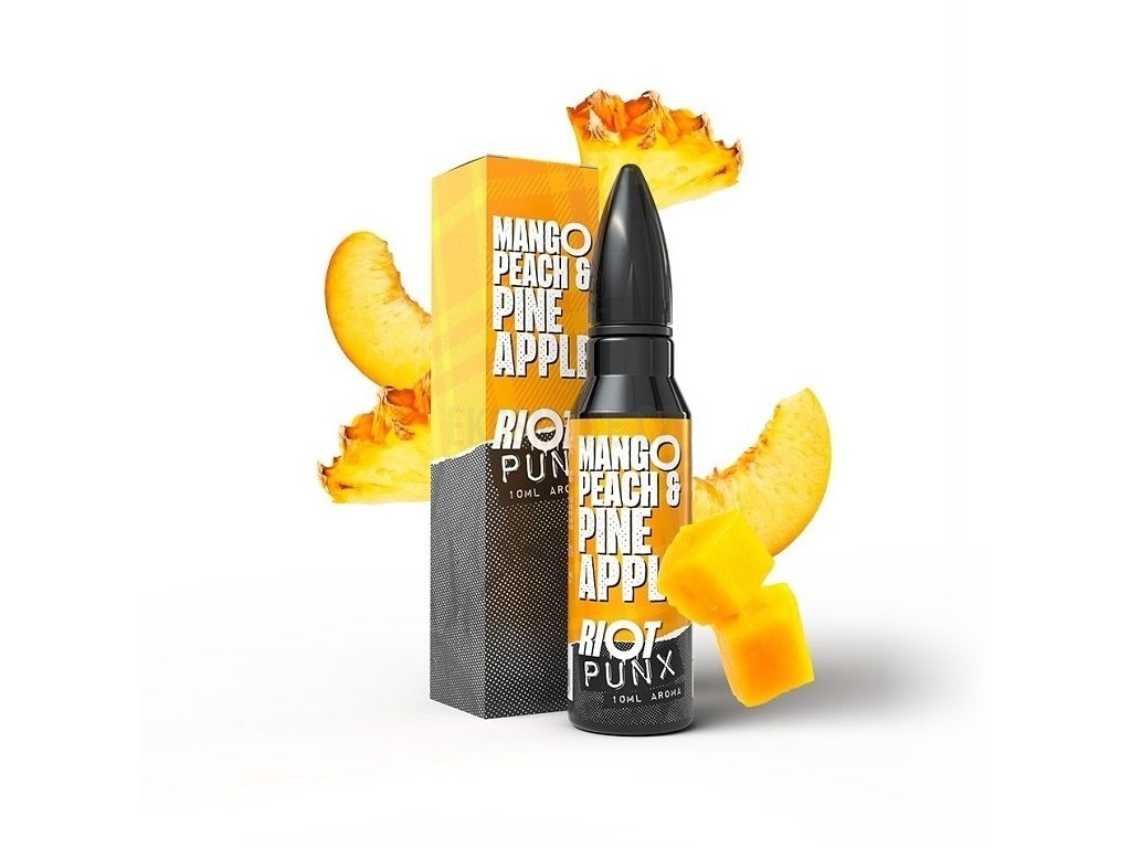 Riot PUNX - S&V - Mango, Broskev & Ananas - 10ml, produktový obrázek.
