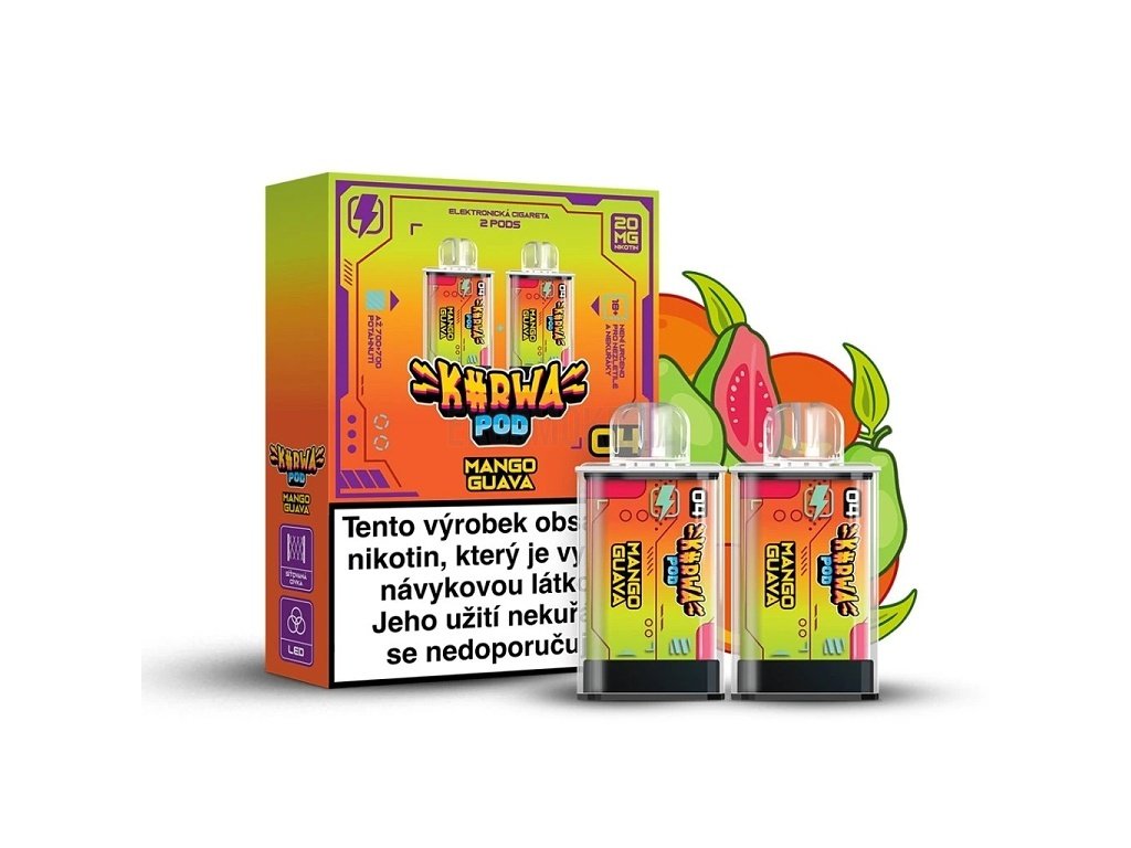 Kurwa Pod - Kapsle 2ks - Mango Guava, produktový obrázek.