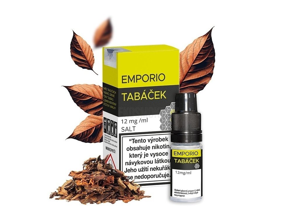 Emporio Salt - Tabáček - 12mg, produktový obrázek.