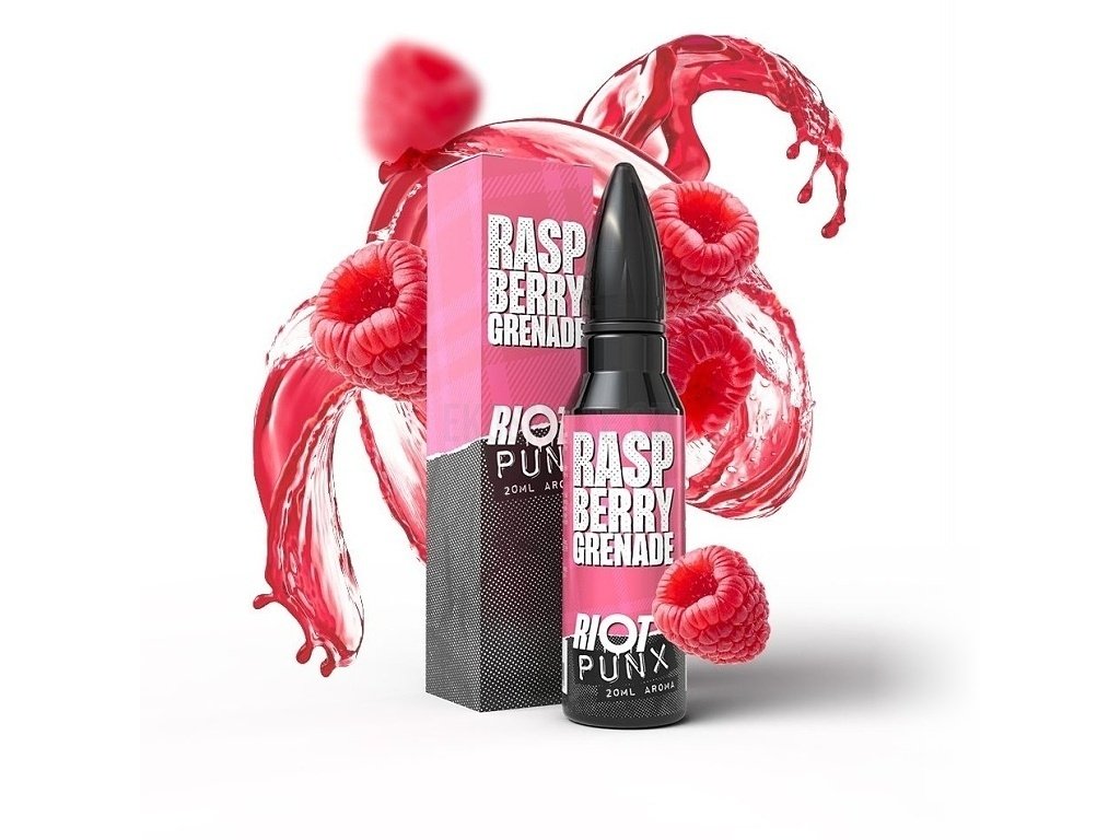 Riot Squad - Punx - S&V - Malinová limonáda - 20ml, produktový obrázek.