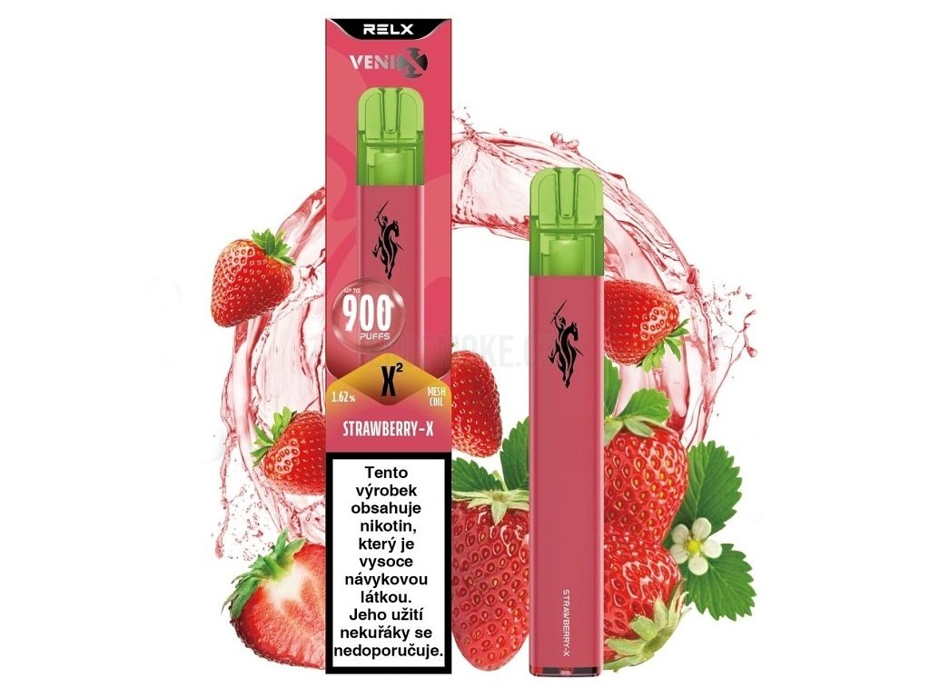 Venix X2 - Strawberry-X - 16mg, produktový obrázek.