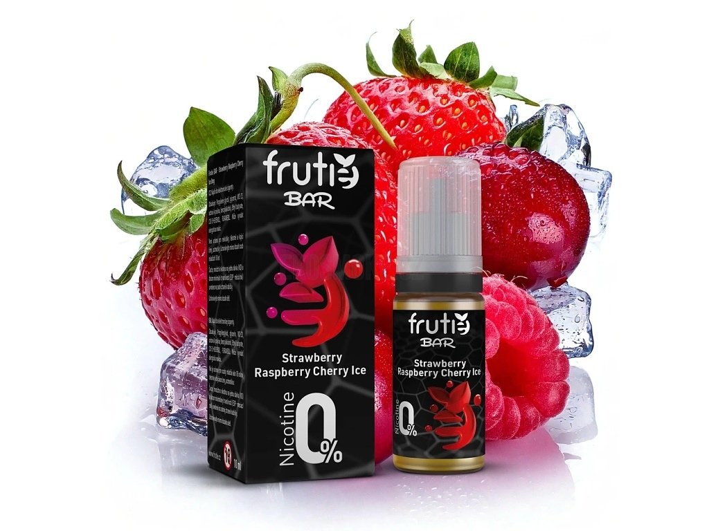 Frutie BAR - Strawberry Raspberry Cherry ICE - 0mg, produktový obrázek.