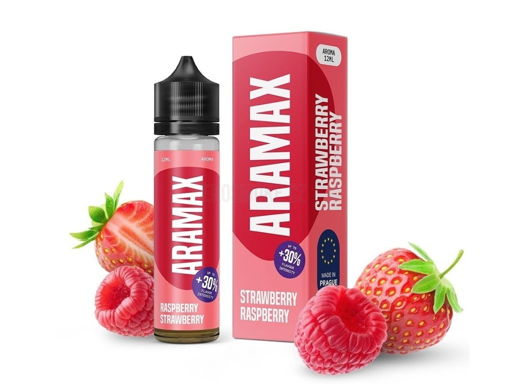 Aramax - S&V - Raspberry Strawberry - 12ml, produktový obrázek.