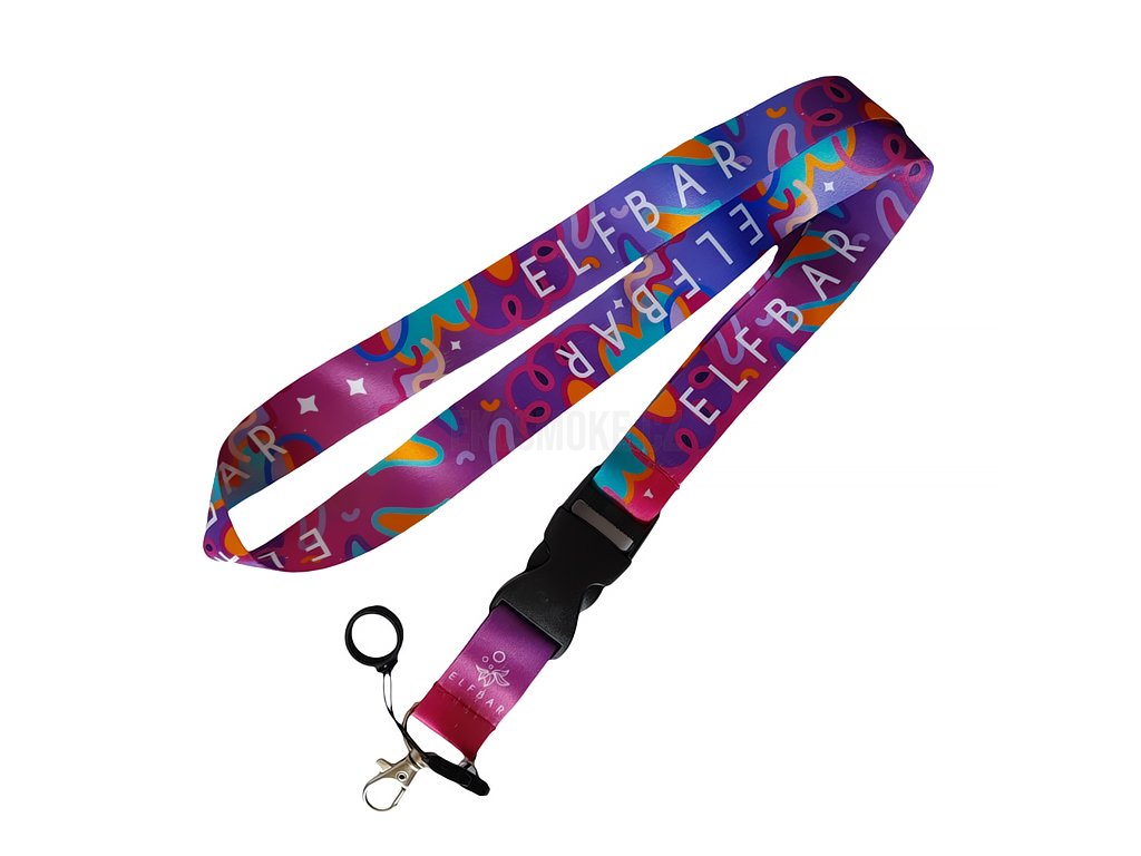 ElfBar Šňůrka na e-cigaretu růžová, produktový obrázek.