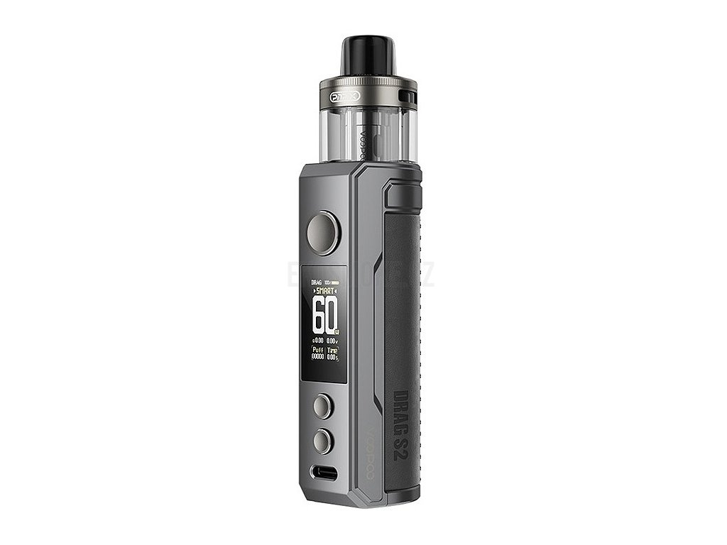 Voopoo Drag S2 - Pod Kit - 2500mAh - Gray Metal, produktový obrázek.
