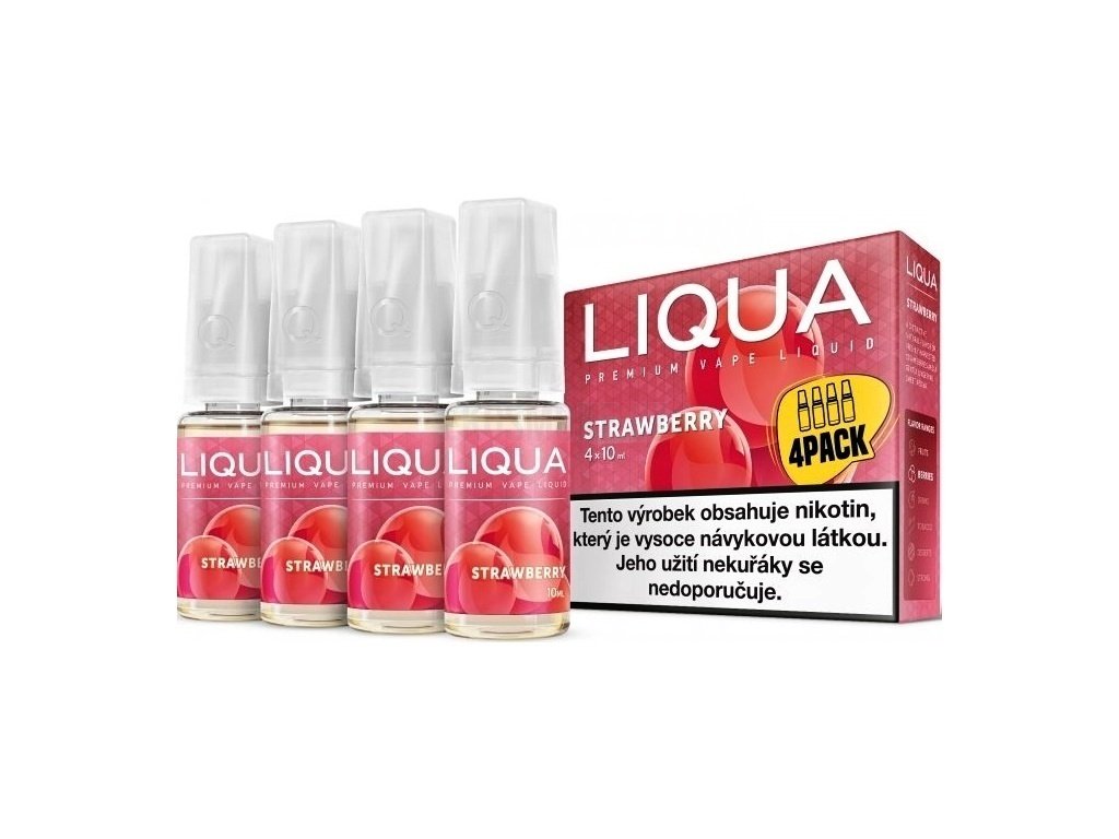 Liqua Elements - Strawberry - 4x10ml - 12mg, produktový obrázek.