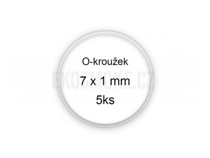 Sada O-kroužků / těsnění 7x1 mm (5ks)