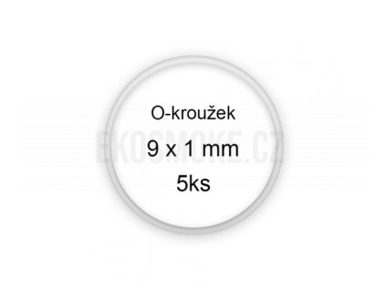 Sada O-kroužků / těsnění 9x1 mm (5ks)