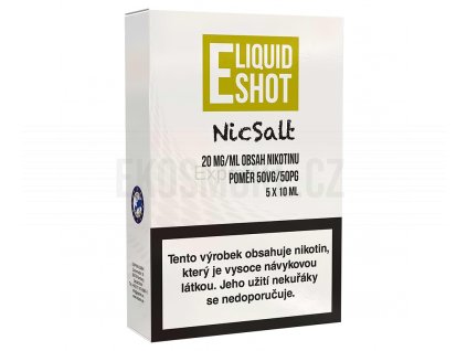 E-liquid Shot - Booster - NicSalt - 50/50 - 20mg - 5x10ml