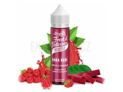 Dexters Juice Lab Fresh & Delicious - Shake & Vape - Baba Rubi (Maliny s rebarborou) - 20ml