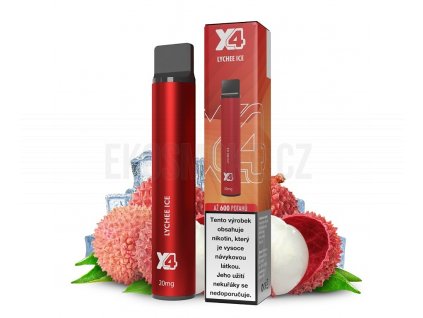 X4 Bar - 20mg - Lychee ICE (Chladivé liči), produktový obrázek