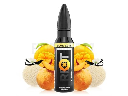 Riot Squad - Black Edition - Mango Vanilla Ice Cream - 15ml, produktový obrázek.