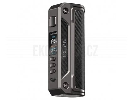 Lost Vape Thelema Solo - Elektronický Grip - 100W - Gunmetal Carbon Fiber, produktový obrázek.