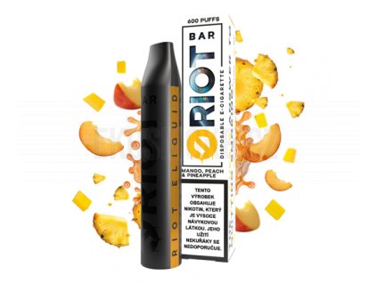 Elektronická cigareta: Riot Bar Disposable Pod 10mg (Mango Peach Pineapple)