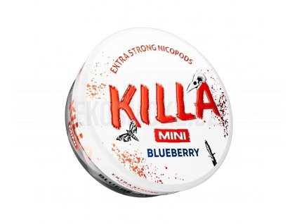 KILLA Mini - nikotinové sáčky - Blueberry - 16mg /g, produktový obrázek.