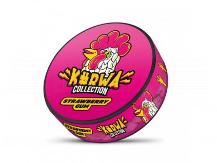 Kurwa Collection - nikotinové sáčky - Strawberry Gum, produktový obrázek.