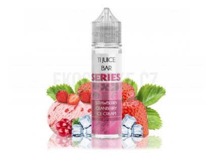 Příchuť TI JUICE Bar Series S&V: Strawberry Cranberry Ice Cream (Jahodovo-brusinková zmrzlina) 10ml