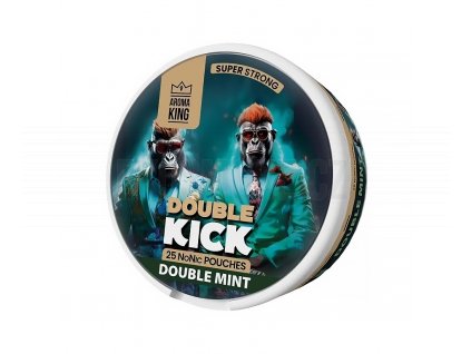 Aroma King Double Kick - NoNic sáčky - Double Mint - 10mg /g, produktový obrázek.