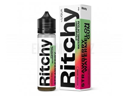 Ritchy Liqua - S&V - Strawberry Watermelon Gumm (jahodo melounová žvýkačka) - 12ml, produktový obrázek.