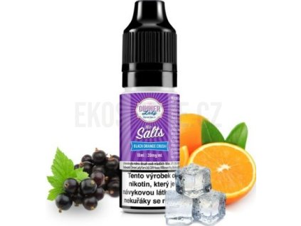liquid dinner lady nic salt black orange crush 10ml 20mg