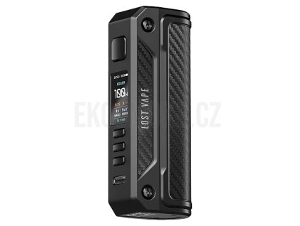 Lost Vape Thelema Solo - Elektronický Grip - 100W - Black Carbon Fiber, produktový obrázek.