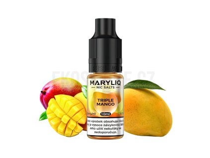 Maryliq - Salt e-liquid - Triple Mango - 10ml - 20mg, produktový obrázek.