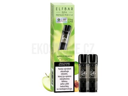 Elf Bar ELFA Pod - přednaplněná Cartridge - Apple Peach - 20mg - 2ks, produktový obrázek.