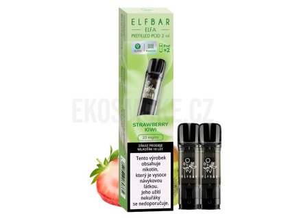 Elf Bar ELFA Pod - přednaplněná Cartridge - Strawberry Kiwi - 20mg - 2ks, produktový obrázek.