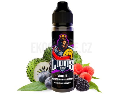 Lions Juice - S&V - Viollet (Lesní ovoce s Graviolou) - 10ml, produktový obrázek.