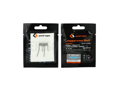 96557 juggernaut ss316l 28ga 38ga 2 ribbon 38ga 24ga 0 4ohm predmotane spiraly geekvape