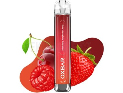 oxva oxbar c800 elektronicka cigareta strawberry raspberry cherry 16mg