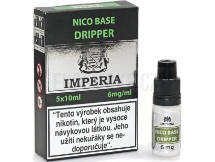 nikotinova baze imperia dripper pg30 vg70 5x10ml 6mg