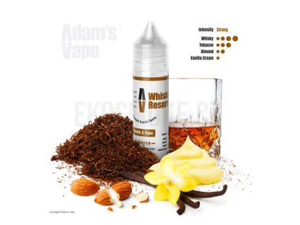 Příchuť Adam's Vape S&V: Whisky Reserve (Tabák s whisky a mandlemi) objem 10ml tabáková nálepka Kolek R