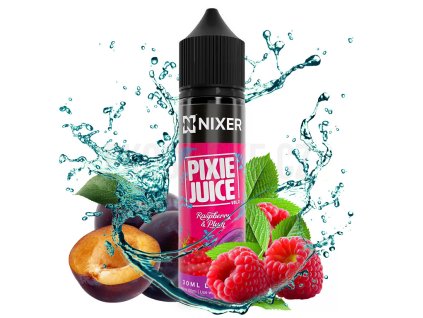 Nixer PIXIE Juice - S&V - Raspberry & Plum - 10ml, produktový obrázek.