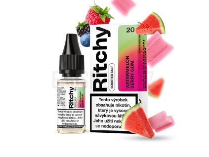 Ritchy Salt Watermelon Berry Gum (Melounová žvýkačka s lesními plody) 10ml 10mg