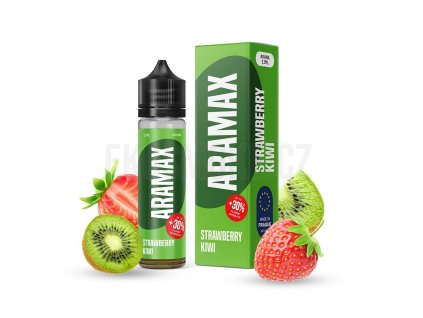 Příchuť Aramax S&V: Strawberry Kiwi (Jahoda a kiwi) objem 12ml