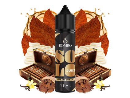 Příchuť Bombo Solo Juice S&V: Cubano Cream (Doutníkový tabák s krémem) objem 15ml