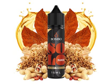 Příchuť Bombo Solo Juice S&V: Peanut Tobacco (Tabák s arašídy) objem 15ml