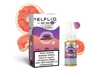 Elfliq Salt Pink Grapefruit (Svěží grapefruit) 10ml intenzita nikotinu 20mg