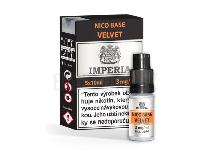 Imperia Velvet Nico Base (80VG/20PG) 5x10ml intenzita nikotinu 3mg kolek R