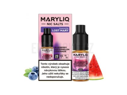 Maryliq Salt Blueberry Watermelon Lemonade (Limonáda s borůvkou a melounem) 10ml 20mg