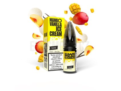 Riot BAR EDTN Salt Mango Vanilla Ice Cream (Mangovo-vanilková zmrzlina) 10ml 5mg