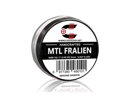 Předmotané spirálky Coilology Handcrafted Sandvik Fralien Ni80 (2ks) odpor 0,42ohm