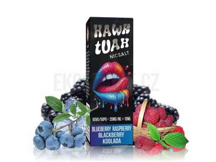Hawk Tuah Salt - Blueberry Raspberry Blackberry Koolada - 10ml - 20mg, produktový obrázek.