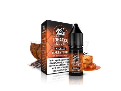 Just Juice Salt Tobacco Vanilla Toffee (Tabák s vanilkou a karamelem) 10ml 20mg