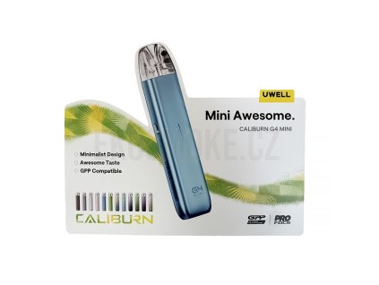 Uwell prodejní cedulka Caliburn G4 mini